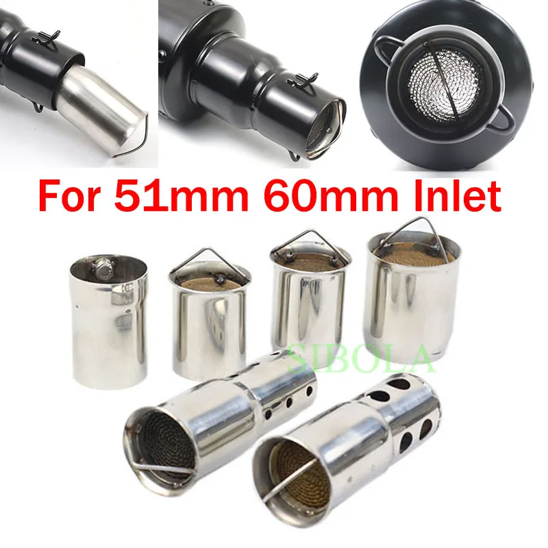 

For 51mm 60mm Inlet Motorcycle Exhaust Muffler DB Killer Moveable DB Killer Silencer Noise Sound Eliminator FREE SHIPPPING