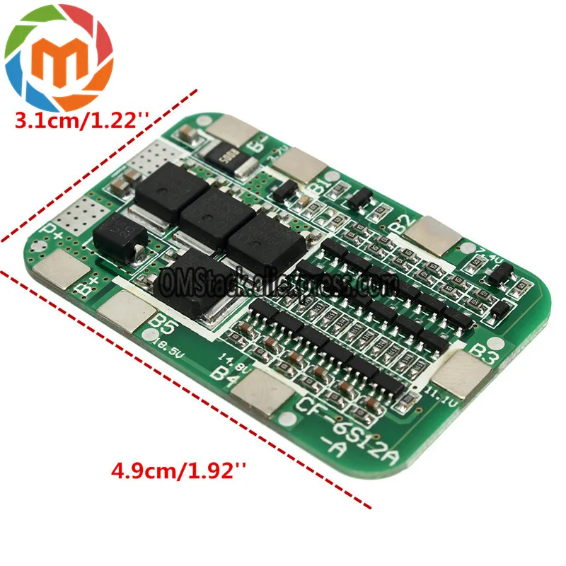 1PC-New-Arrival-6S-15A-24V-PCB-BMS-Protection-Board-For-6-Pack-18650-Li-ion (4)