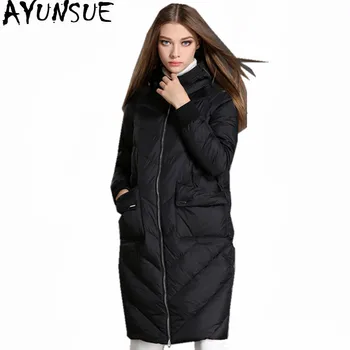

AYUNSUE High Quality 2020 Women White Duck Down Jacket Hooded Winter Coat Women's Jackets Female Warm Parka Mujer Inverno WXF232