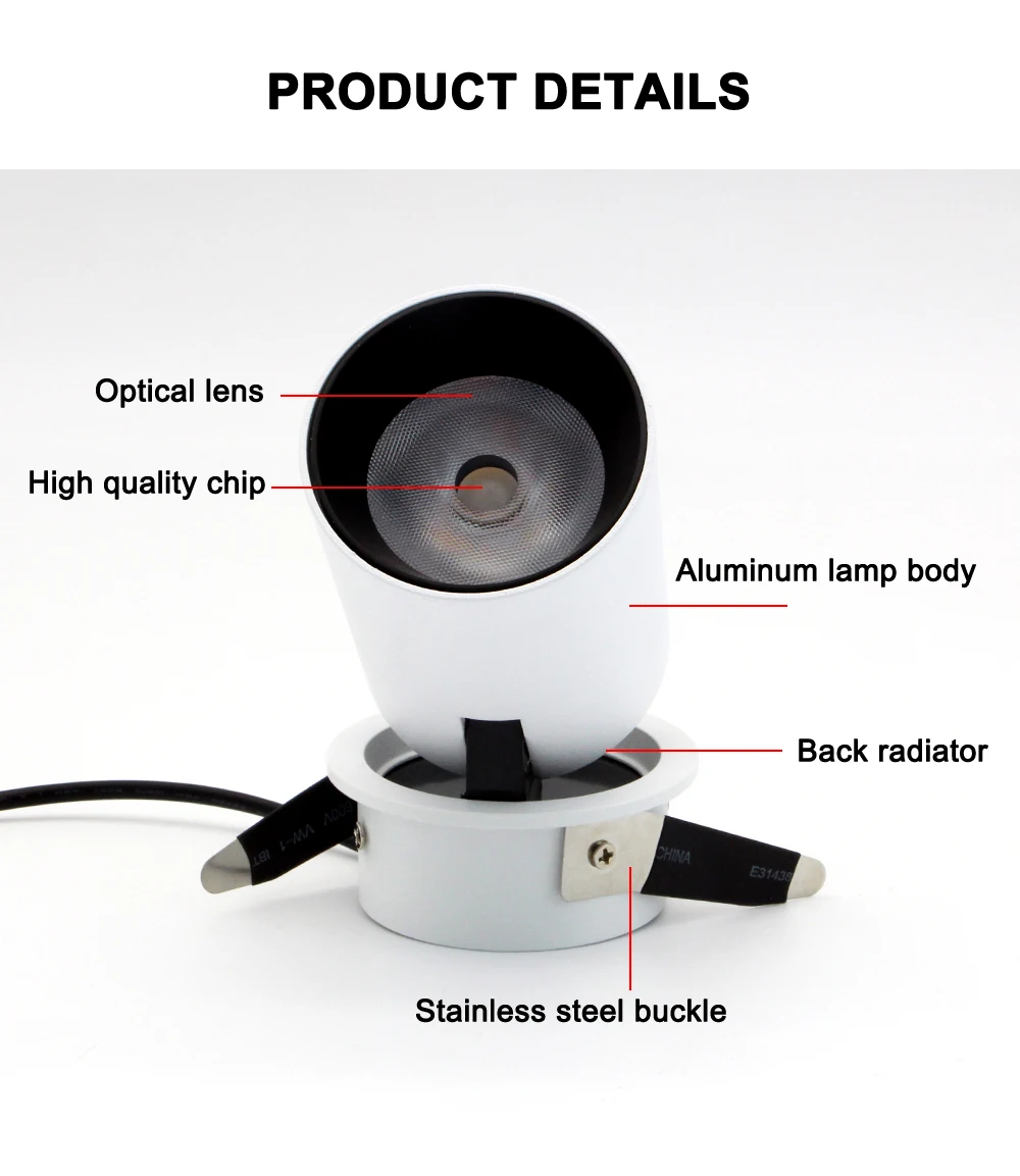 Hartisan Dimmable LED Downlight 7W 12W Led Down Lights High Bright Ceiling Spot Lighting 110V 220V Loft Decor Recessed Lamps