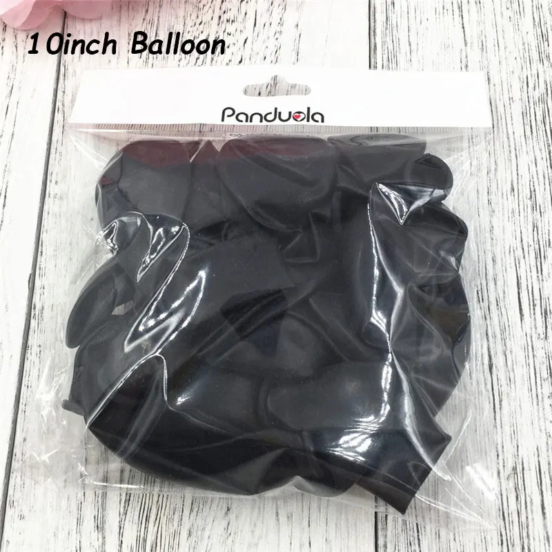 Воздушные латексные воздушные шары, украшения для дня рождения, Детские воздушные шары, мини-Воздушные шары, вечерние, 50 лет - Цвет: 10in Black