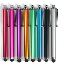 Металлический емкостный экран Стилус резиновые шариковые ручки сенсорная ручка для IPAD IPHONE 8 X мобильный телефон планшетный ПК 10000 шт/партия Быстрая