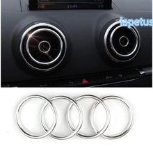 Lapetus Кондиционер AC выход вентиляционное отверстие украшения Рамка Накладка для Audi Q2-/A3-/S3
