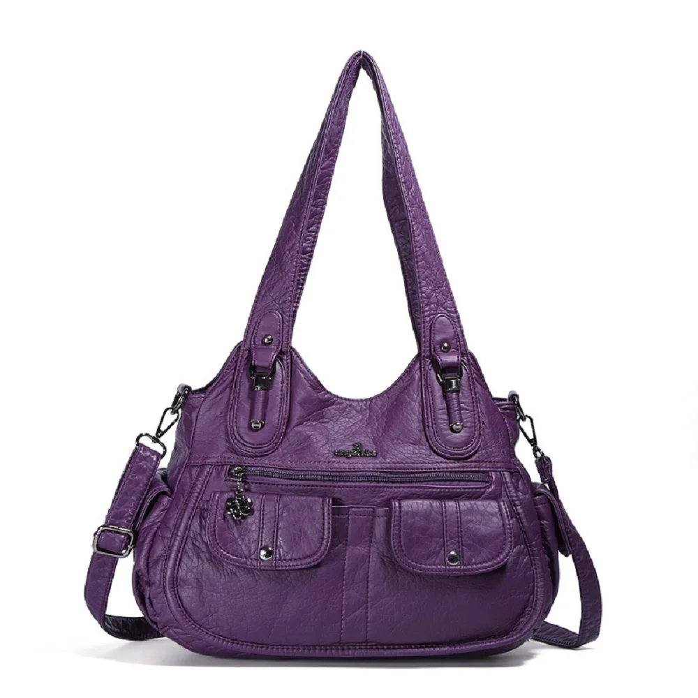 

Angelkiss Women Handbag PU Leather Bags Female Dumpling Shoulder Crossbody Bag Top-handle Handbag Tote Bag sac a main