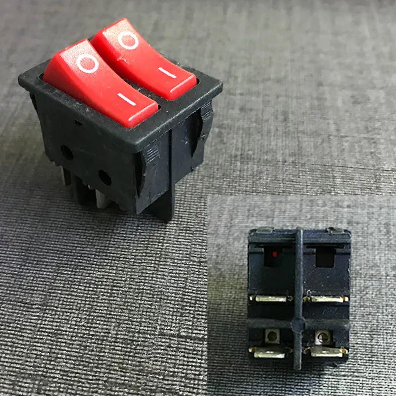 10Pc RED Push Button Rocker Switch 16A(MAX 250V) LED Dot Light Car Boat