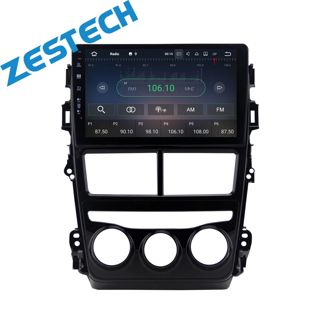 Cheap 9 inch full touch screen android car dvd player for Toyota Yaris vios 2017 2018 with Radio/gps/bluetooth/wifi/obd 2