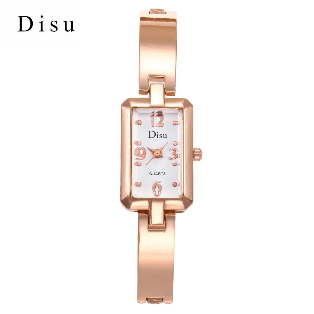 

2018 New Brand DISU Bracelet Watches Women Luxury Stainless Steel Wristwatches Clock Women Fashion Casual Quartz Watch Relogio