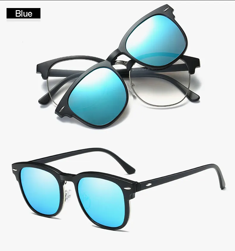 Reven Jate 2218 пластиковые поляризованные солнцезащитные очки в оправе с магнитным супер световым зеркальным покрытием поляризационные солнцезащитные очки
