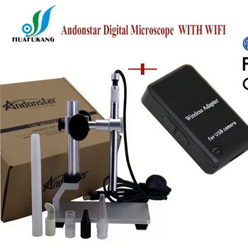 

2MP USB Andonstar Digital Microscope 500x 8 LED usb Microscope Video Camera Stand Electron Microscopy usb magnifier WIFI Module