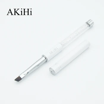 

AKiHi 3D Painting Diagonal Nail Arts Brushes Acrylic UV Gel Polish Pen Manicure