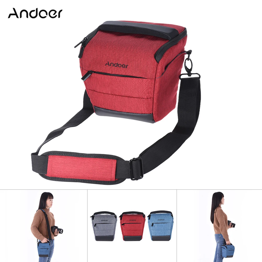 

Andoer DSLR Camera Bag Polyester Shoulder Camera Case for Photo Camera & Lens Accessories for Canon Nikon Sony Camera Bag