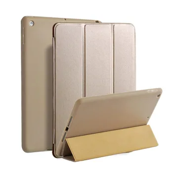 

Solid Shockproof Soft Cover Case For iPad new 9.7 2017/2018 Smart Satand Cover PU Leather Silicone Protective Skin
