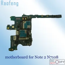 Raofeng хорошо работает для samsung Galaxy Note 2 материнская плата N7108 материнская плата разблокированная материнская плата, логическая плата с чипами