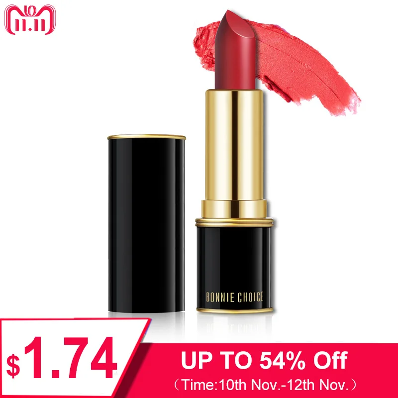 BONNIE CHOICE 8 Colors Matte Lipsticks Velvet Moisture Lip Stick Professional Make up Long Lasting Cosmetic Makeup