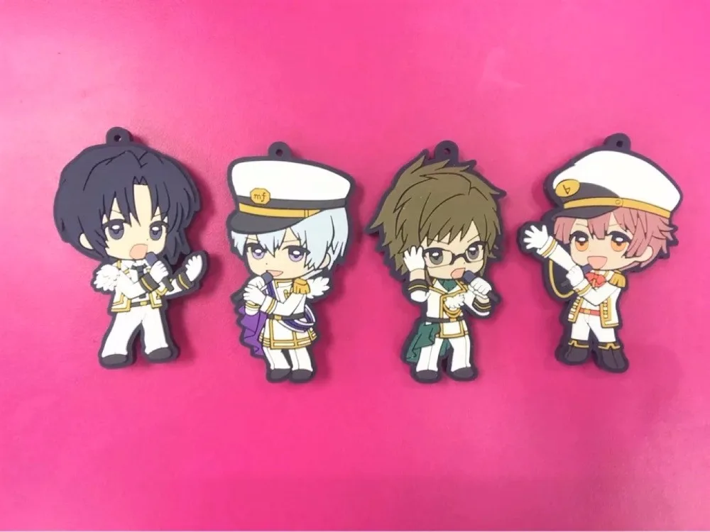 G691 Idolish7 Original Japanese anime rubber mobile phone charms keychain strap