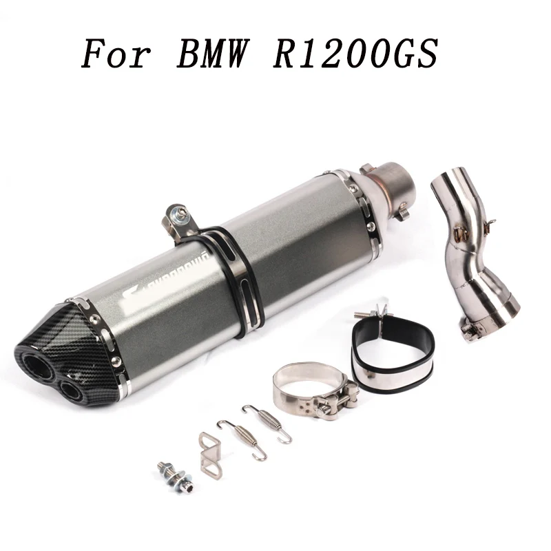 470 мм слипоны R1200GS мотоциклетная выхлопная система глушитель наконечник глушителя средняя Соединительная труба для BMW R1200 GS ADV 2013