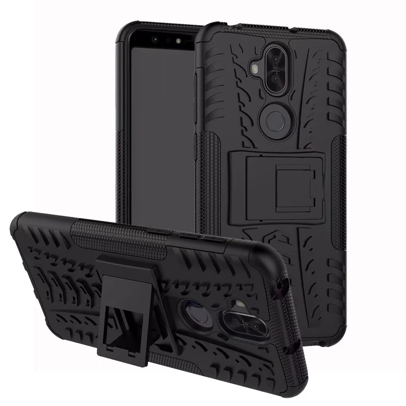 Heavy Duty Rugged Shockproof Fullbody Protective Armor Tough Kickstand Case For Asus Zenfone 5