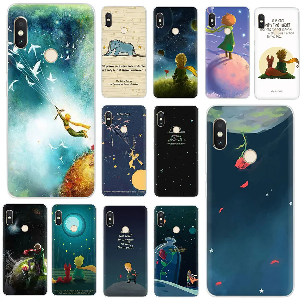 

Little Prince Elephant Hard Phone Cover Case for Xiaomi Mi Mix 2S Max 3 F1 5S 6 8 9 SE A2 Lite 6 A1 9T CC9e A3 pro