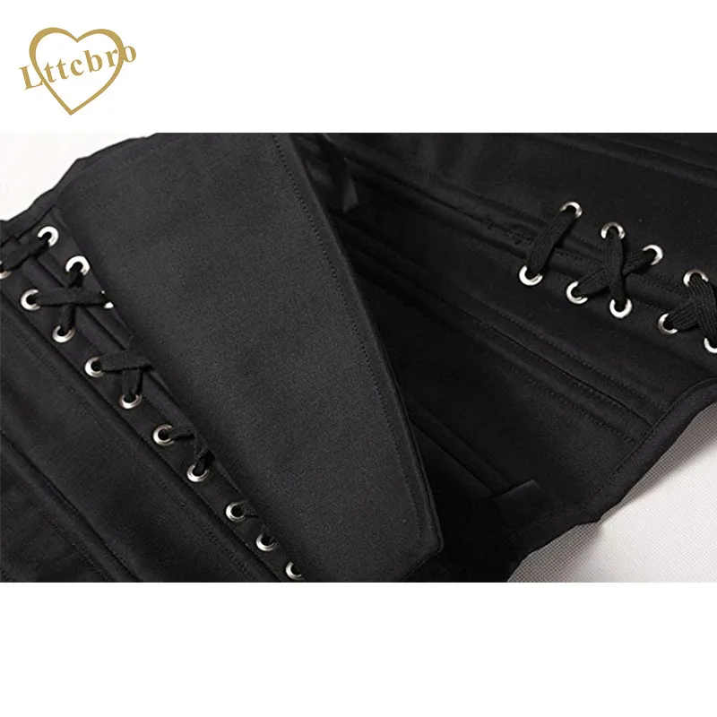 24 Double Steel Boned Longline Heavy Duty Waist Corset Shaper Underbust Corset Bustier Black 24 Double Steel Boned Longline Heavy Duty Waist Corset Shaper Underbust Corset Bustier Black