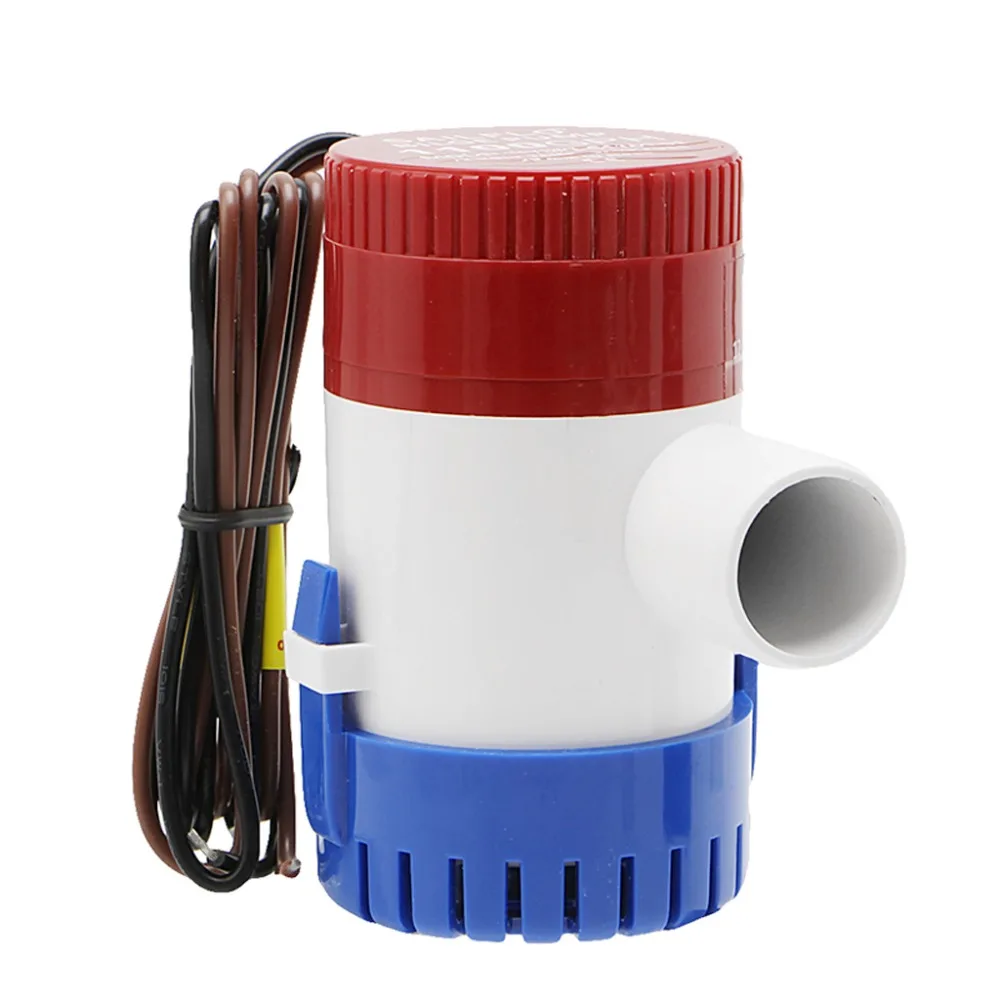 500GPH 12V Non-automatic Marine Electric Submersible Bilge Pump Pumps Parts Accessories