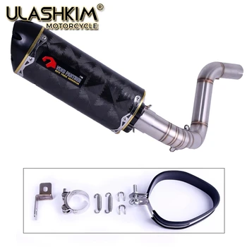 

Motorcycle Exhaust Full System Middle Link Pipe + Muffler Slip On For KTM DUKE125 DUKE150 DUKE200 DUKE250 DUKE390 2012~2016