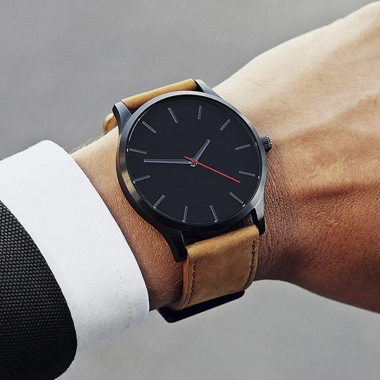 Retro Design Leather Band Watches Men Top Brand Relogio Masculino Mens Sports Clock Analog Quartz Wrist Watches Dropshipping
