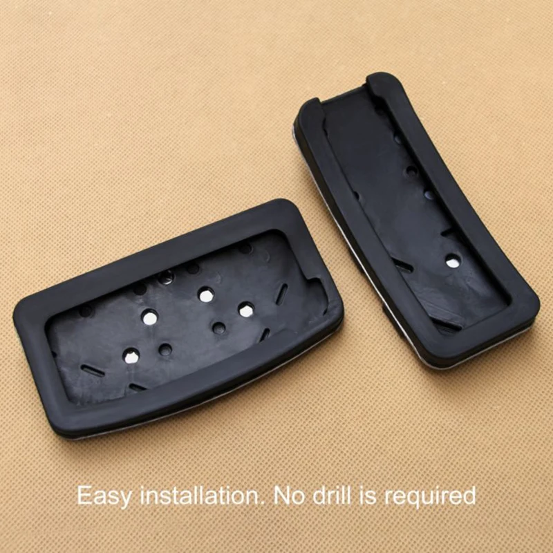 

For ASX 2011-2019 Brake Pedal 2pcs/Set Cover Cross Stainless Steel +Rubber PNo Drill Gas Useful Durable