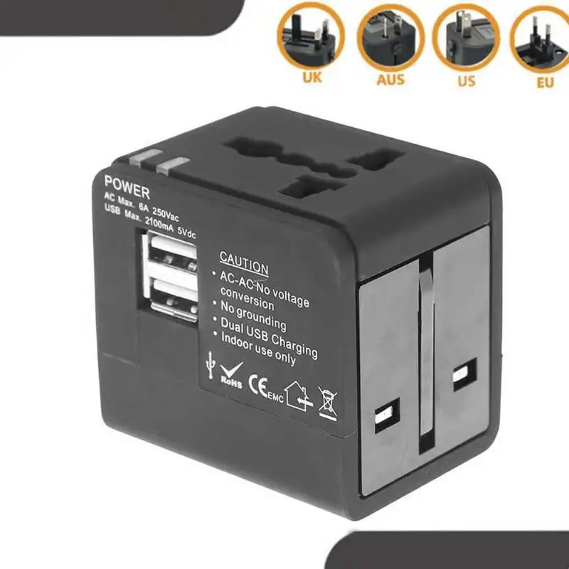 Международного стандарта розеток конвертер USB для зарядки зарядное устройство