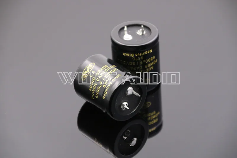 2pcs Uk 6800uf50v Capacitance Hifi Audio Electrolytic Capacitors Volume