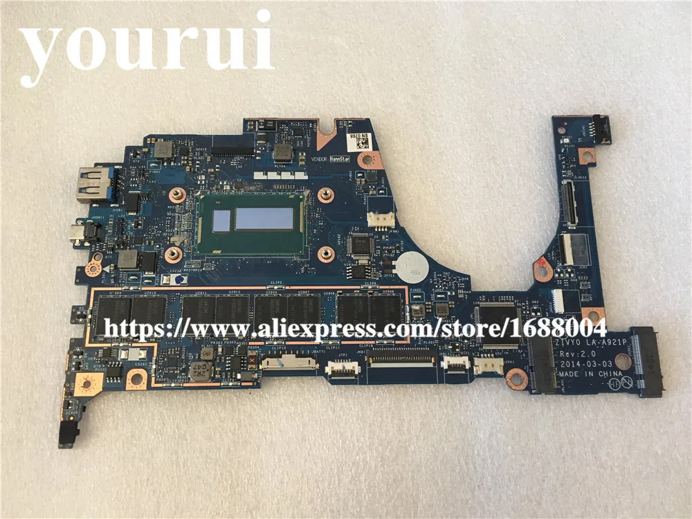 Прозрачная защита для экрана Lenovo YOGA 2 13 Материнская плата ноутбука FRU 5B20G19207 LA-A921P с