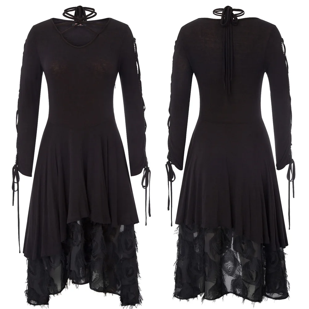 long black witchy dress