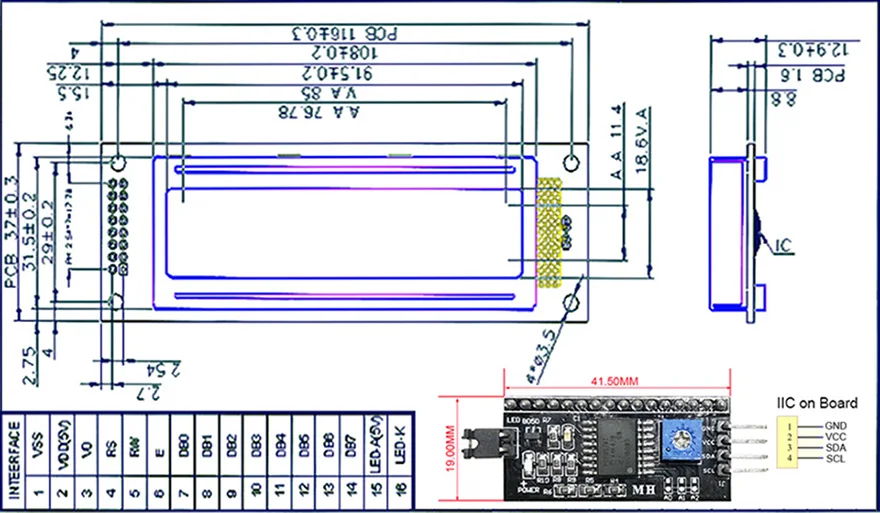 Серийный IIC/I2C/TWI 2002 202 20*2 персональный модуль lcd Дисплей желтый и зеленый цвета синий с Подсветка для Arduino