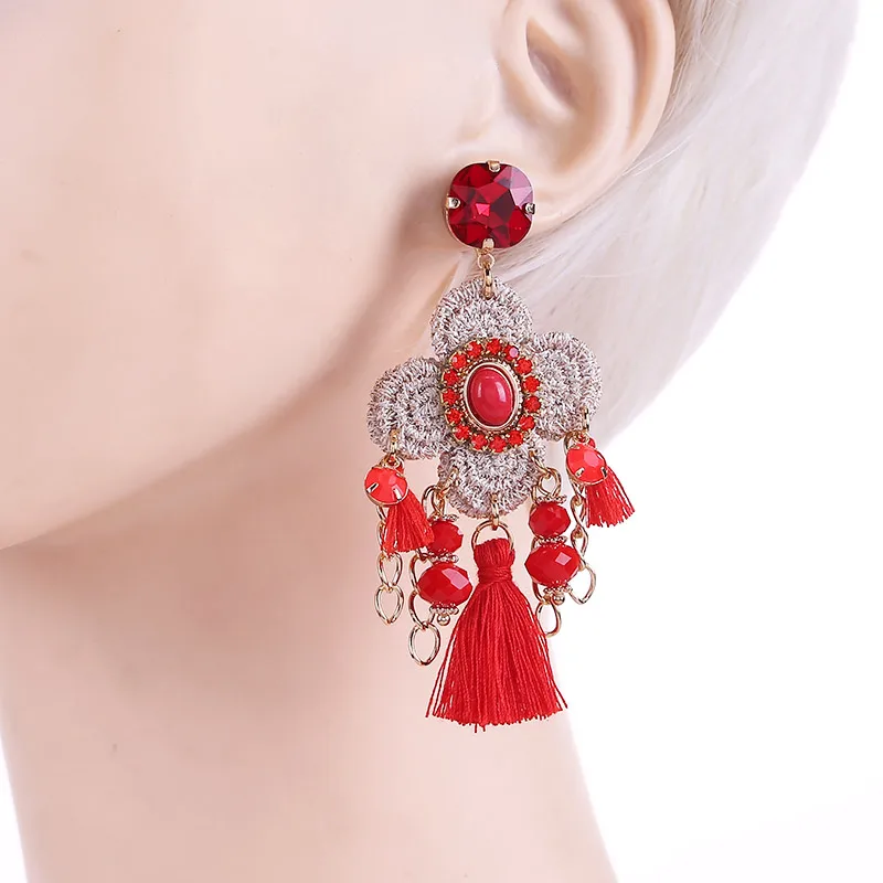 Sehuoran oorbellen christmas gifts drop earring for women tassel earrings boho earrings wedding new year gifts (12)