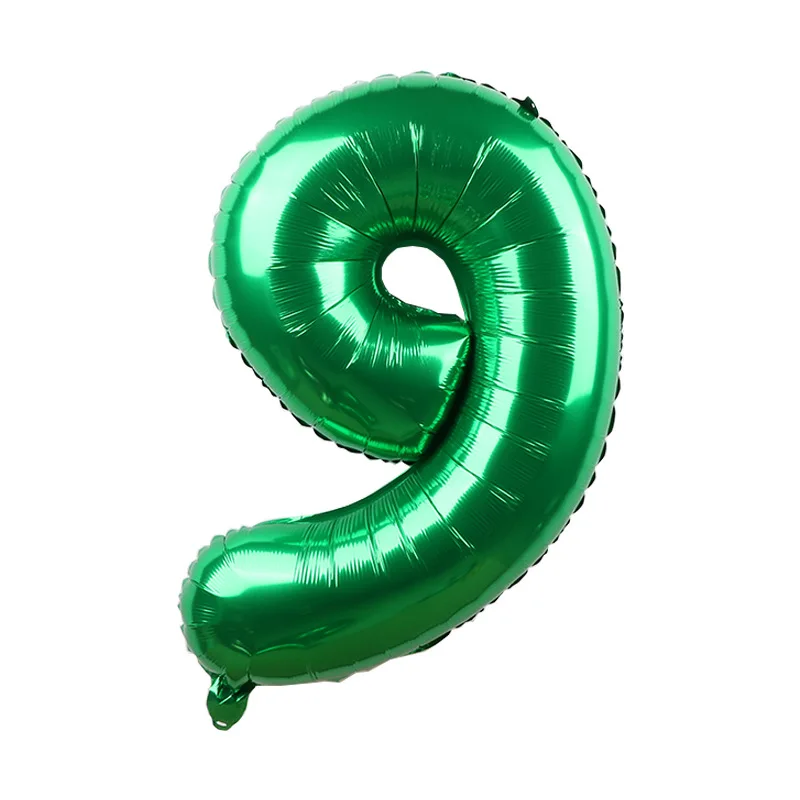 Новинка 1 шт. 30 дюймов темно-зеленый номер 0-9 Воздушные шары цифровая фольга баллоны фестиваль День рождения взрослые вечерние Детские шоу Свадебные украшения - Цвет: 1pcs 30inch 9