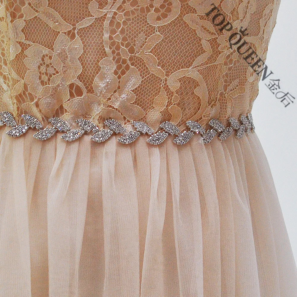 TOPQUEEN S198 S Wedding Belt Bridal Belt Rhinestone