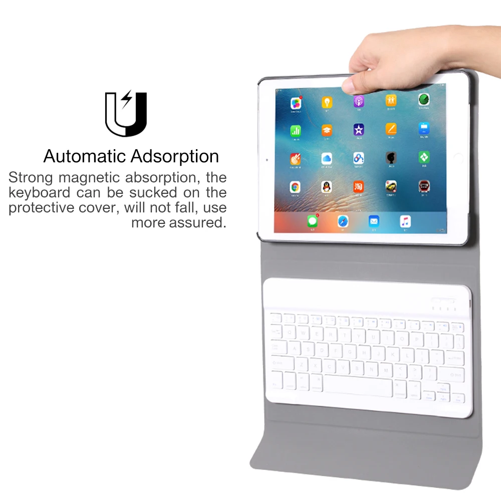 Walkers Bluetooth клавиатура чехол для IPad Mini 1 2 3 4 5 выпущенный беспроводной съемный чехол для планшета заряжаемый