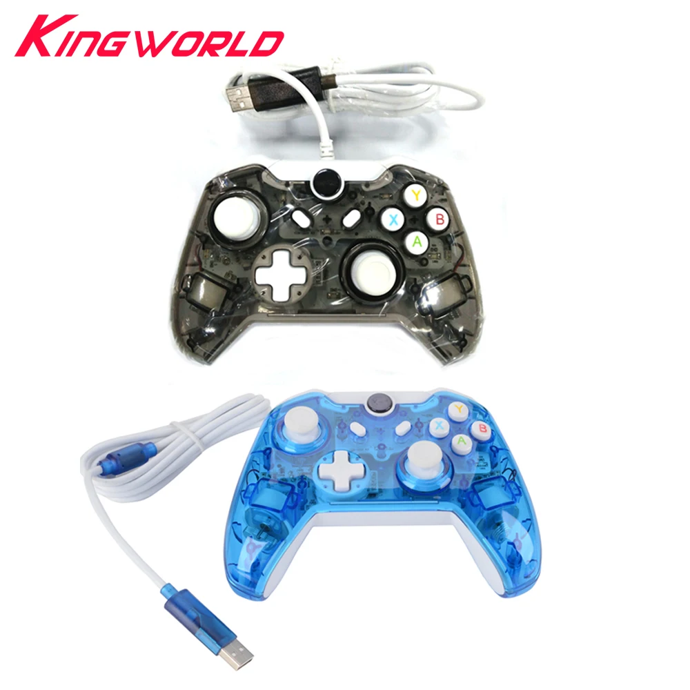 10pcs High quality USB Wired Controller with lED lights For Microsoft