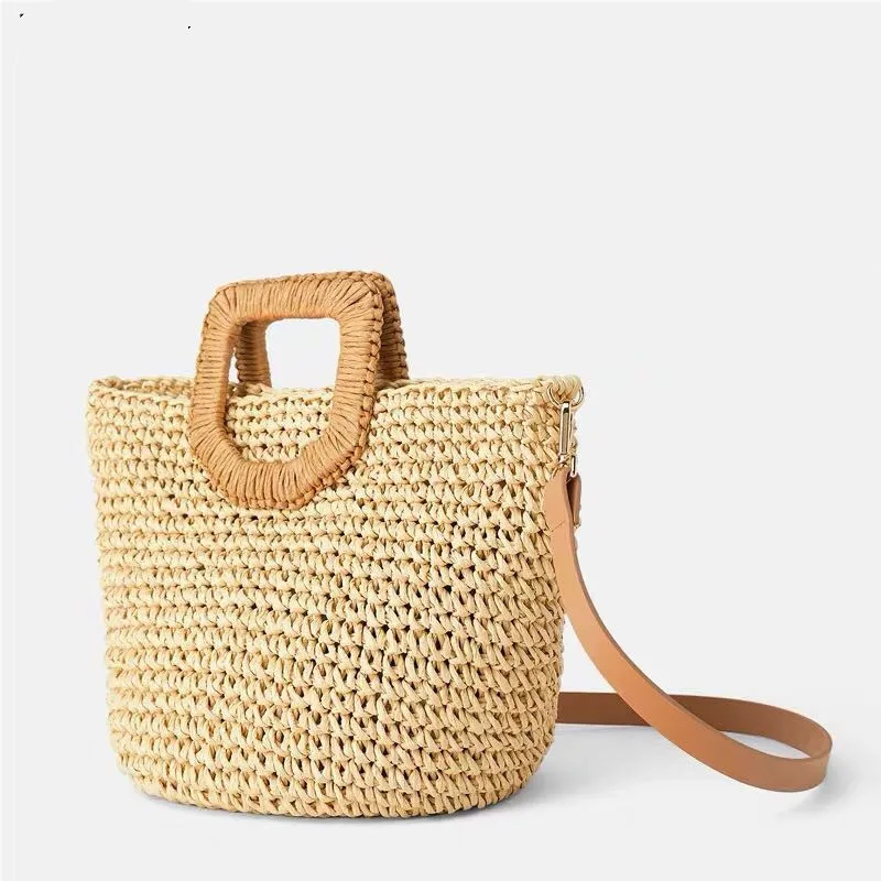 2019 летние женские Соломенные Сумочки в пляжном стиле богемные соломенные сумки винтажные праздничные сумки