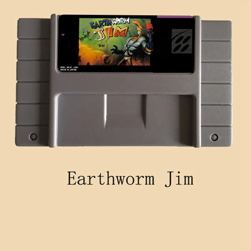 Earthworm Jim 16 bit большая серая игровая карта для NTSC игрового плеера