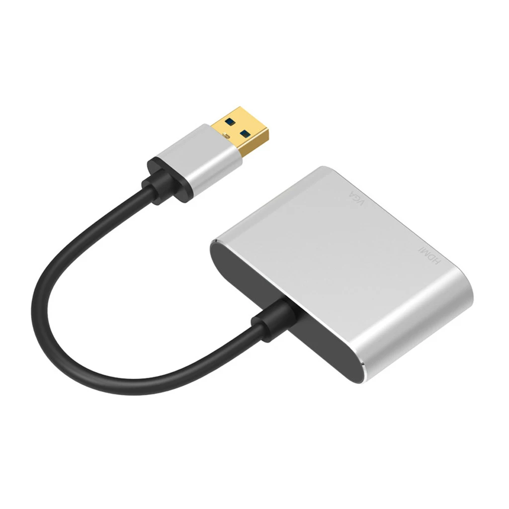 Maikou USB3.0 к адаптер HDMI VGA двойной выход, USB к VGA HDMI HD 1080 P конвертер Кабель