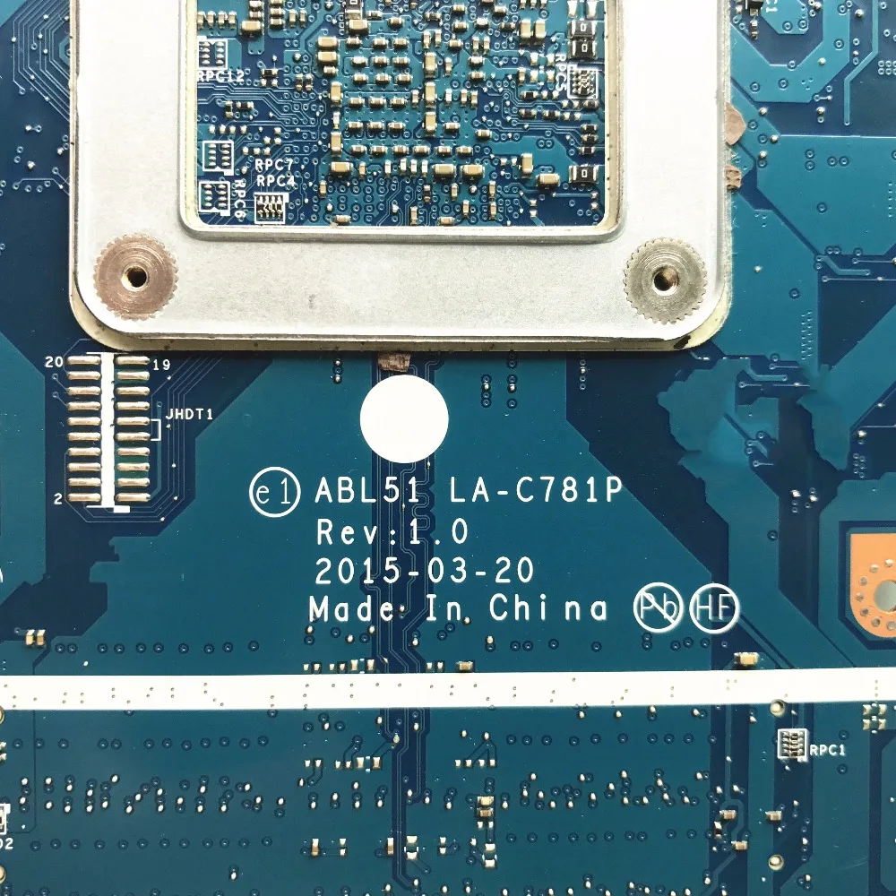 Материнская плата для ноутбука HP серия 15 AF ABL51 813971 8600 501 с ЦП HD 2 Гб графическим