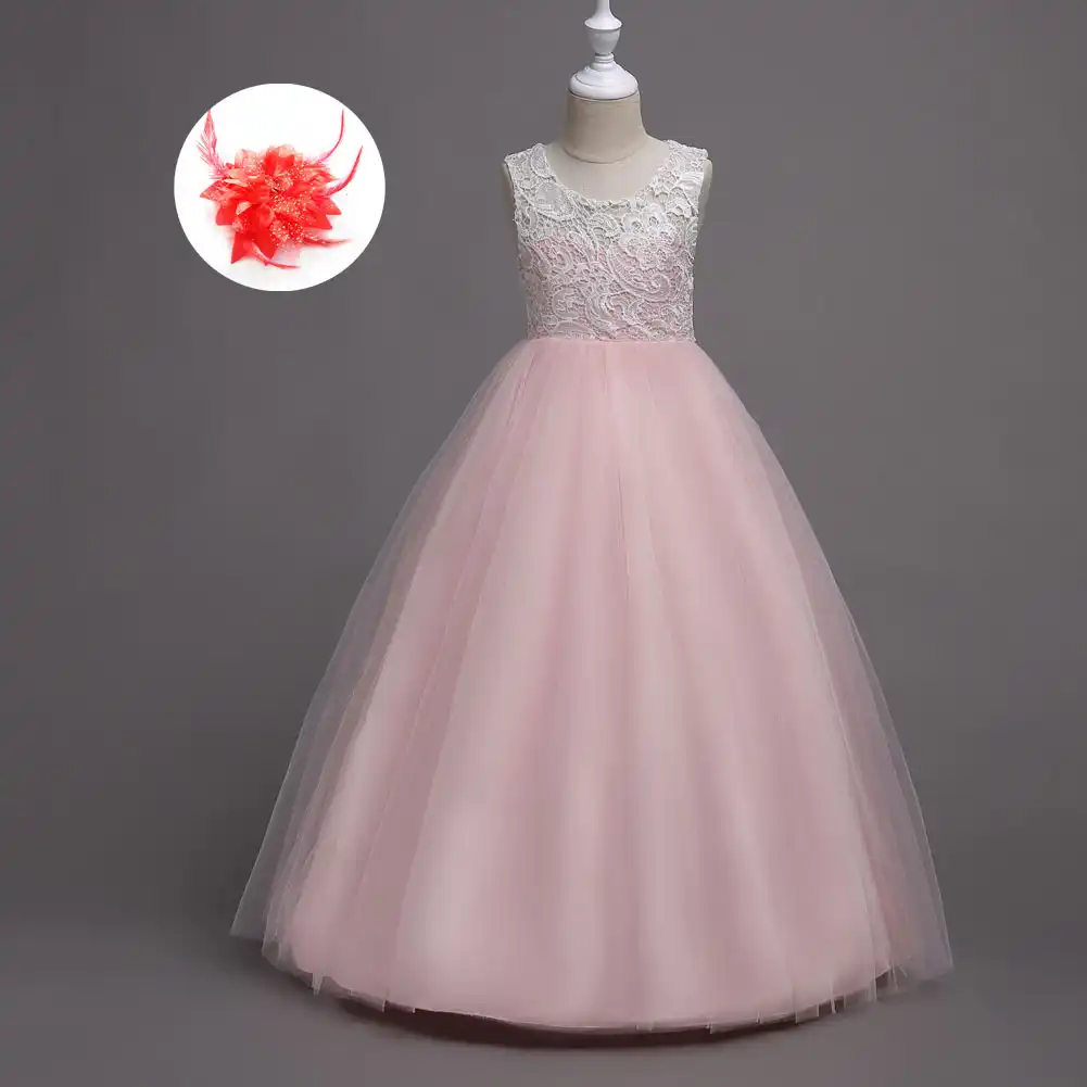 pink gown for kids