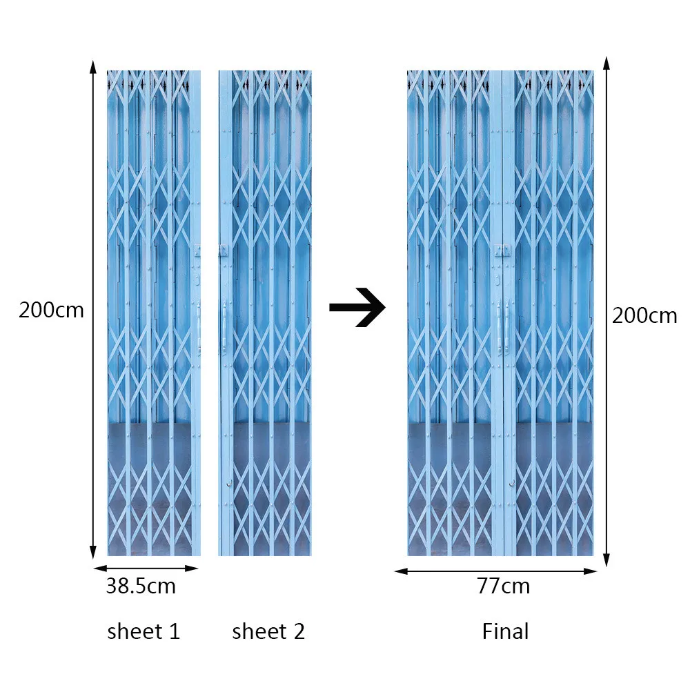 3D модные переводные наклейки художественный Декор настенная оконная дверная наклейка Съемная Фреска плакат сцена Водонепроницаемая дверная наклейка s имитация 3D наклейка