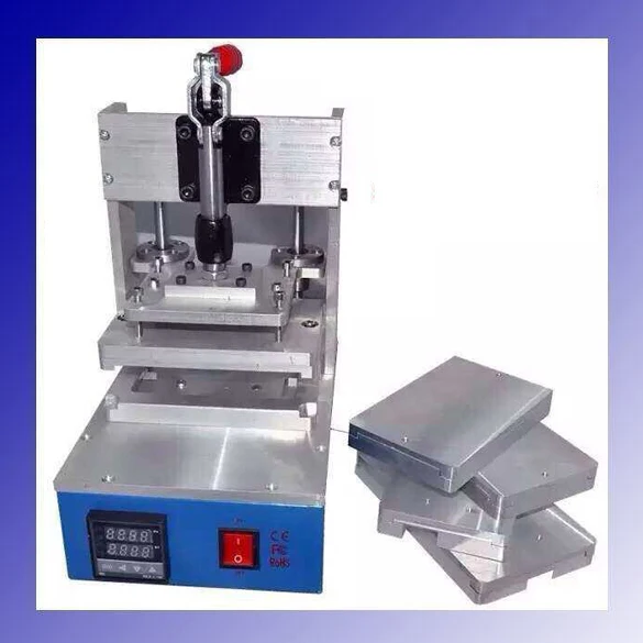 

New Manual Frame Laminator Hot Pressure Bracket Laminating Machine for iPhone Screen Bezel + 4/4S 5/5S 5C 6/4.7 6/5.5 Molds