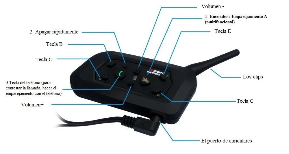 Мотоциклетный шлем Bluetooth Беспроводной гарнитура Интерком 6 Всадники гарнитура Bluetooth 1200 м Intercomunicador BT переговорные V6 2 шт