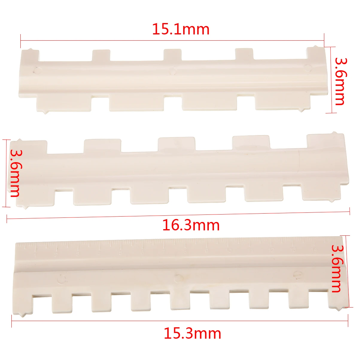 3pcs/Set Needle Pusher Durable Knitting Parts for Brother 9mm Gauge Knitting Machine 1/1, 1/2 2/1, 1/3 3/1