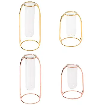 

2pcs/set Nordic Wind Innovative Iron Art Vase Dried Flower Fresh Flower Flowerpot Home Decor