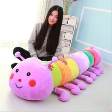1Pcs Big Size Toys for Children Colorful Caterpillars Millennium Bug Doll Plush Toys Large Caterpillar Pillow Doll Toy Juguetes