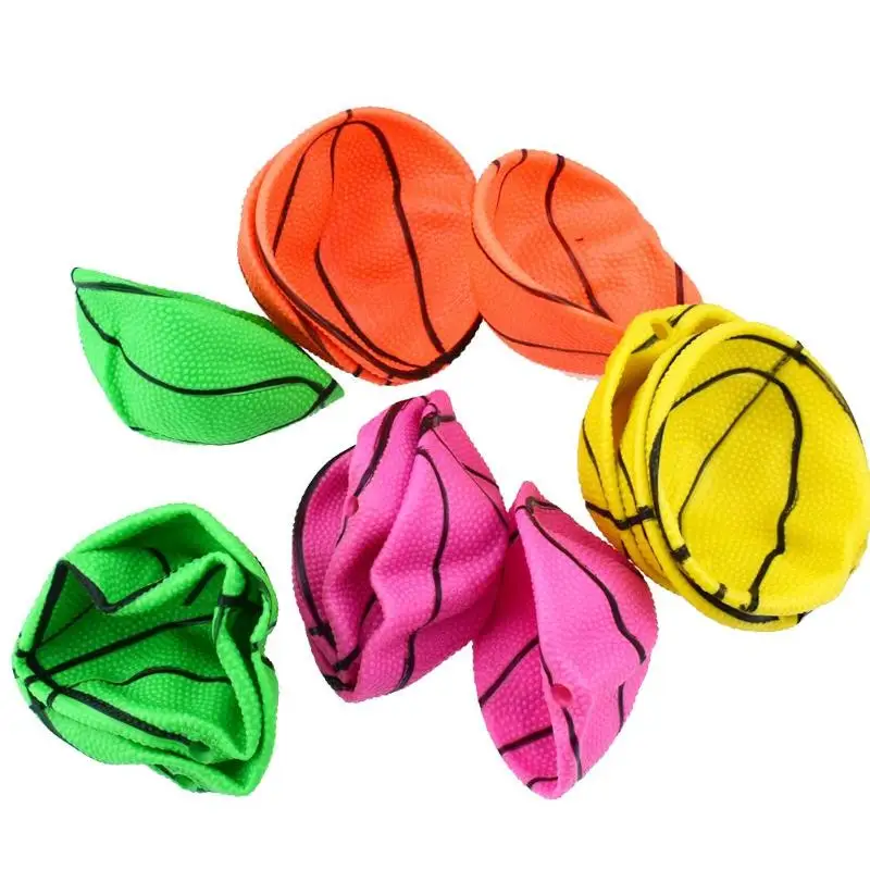 10cm Mini Inflatable Basketball Toy Outdoor Kid Hand Wrist Exercise Random Color 