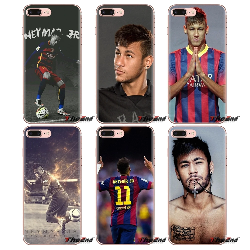 Бразилия звезда Неймар jr для iPod Touch Apple iPhone 4 4S 5 5S SE 5C 6 6S 7 8 X XR XS Plus MAX прозрачные